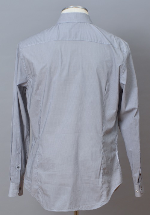 GIORGIO ARMANI ドレスシャツ 40(L位) 紺x白(ストライプ)